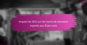 Impact du SEO sur les noms de domaine expirés aux États-Unis